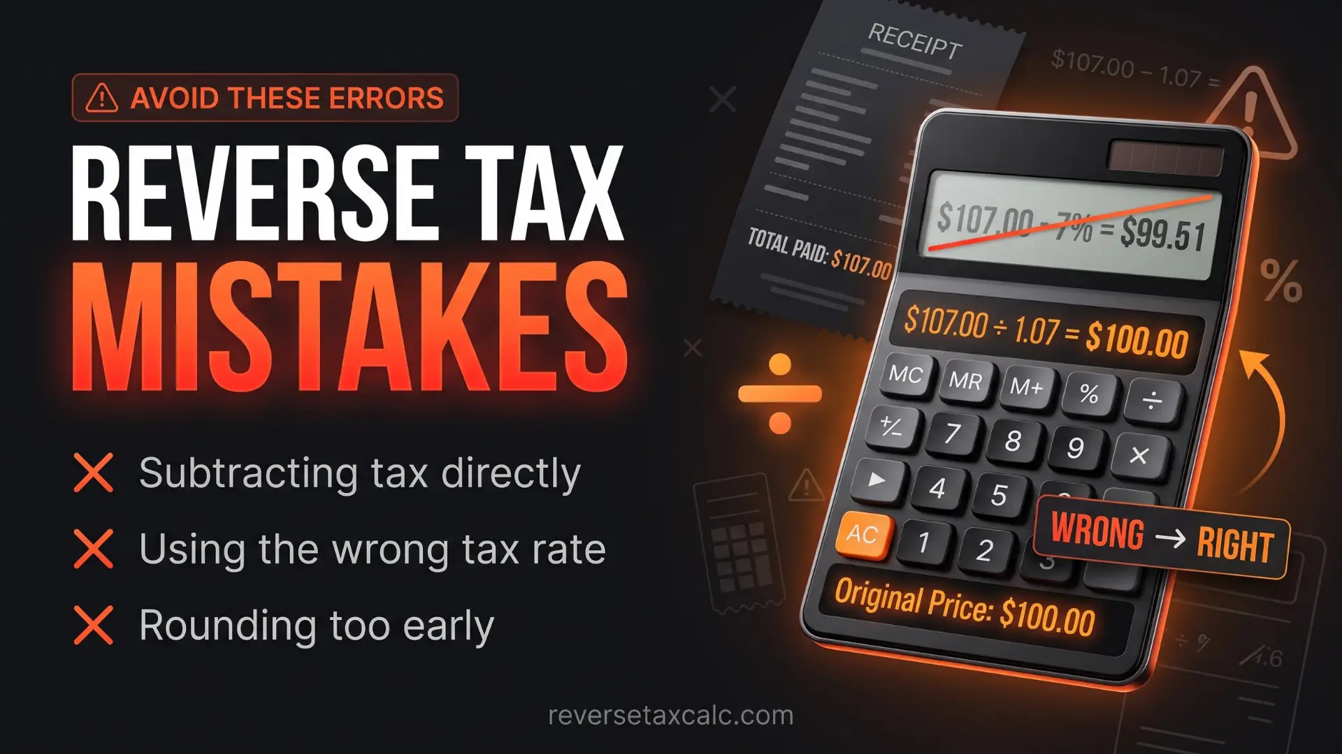 Common Reverse Sales Tax Mistakes