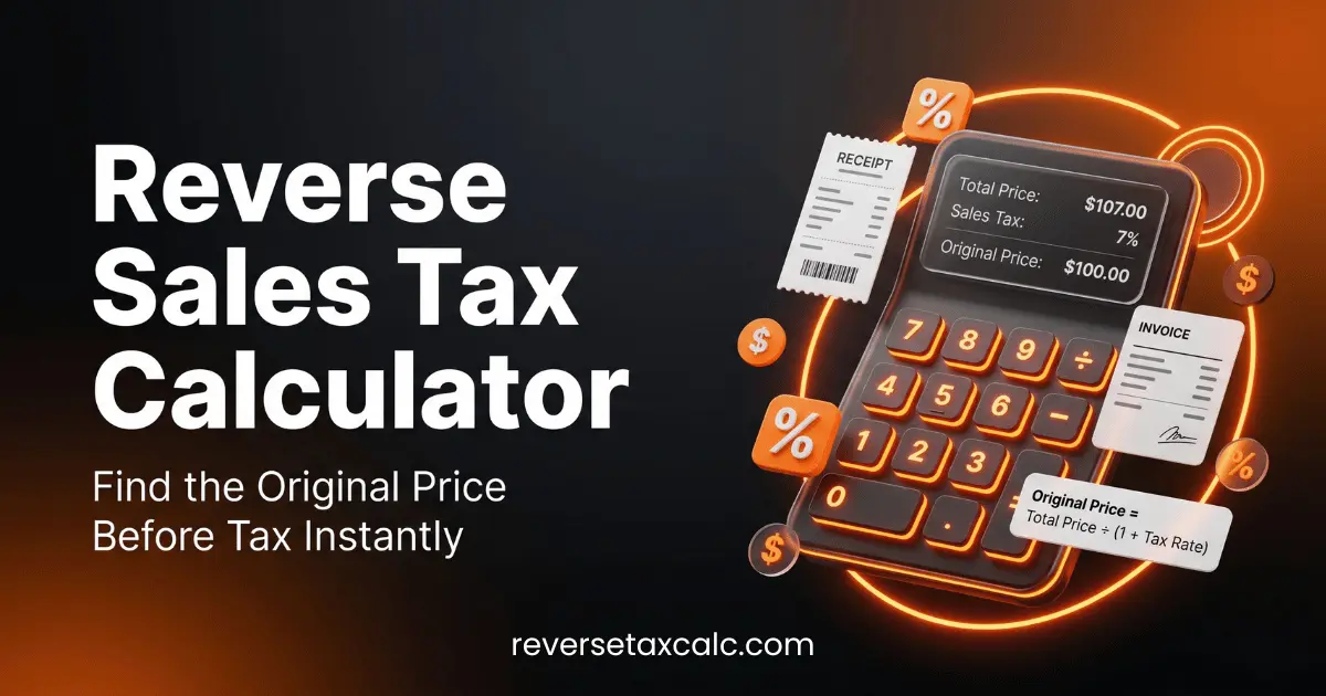 Reverse Sales Tax Calculator
